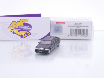 Micro City Herpa 87MC000103 # Mercedes-Benz Pullman S600 W140 Baujahr 1995 " schwarz " 1:87