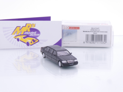 Preview: Micro City Herpa 87MC000103 # Mercedes-Benz Pullman S600 W140 Baujahr 1995 " schwarz " 1:87