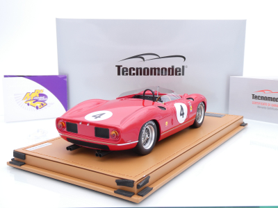 Preview: Tecnomodel TM18-310D # Ferrari 330P #4 Kanada GP Mosport 1964 " Pedro Rodriguez " 1:18