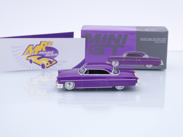 Preview: TSM MINI GT MGT00757-L # Lincoln Capri Hot Rod Bauajahr 1954 LHD " lilametallic ( Purple Metallic ) " 1:64