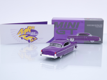 Preview: TSM MINI GT MGT00757-L # Lincoln Capri Hot Rod Bauajahr 1954 LHD " lilametallic ( Purple Metallic ) " 1:64