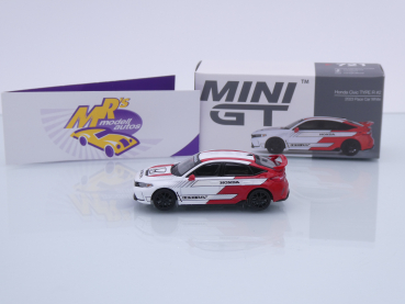 Preview: TSM MINI GT MGT00721-L # Honda Civic Type R #2 LHD weiß-rot " Pace Car 2023 " 1:64