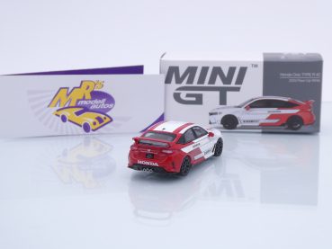 Preview: TSM MINI GT MGT00721-L # Honda Civic Type R #2 LHD weiß-rot " Pace Car 2023 " 1:64