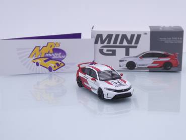 Preview: TSM MINI GT MGT00721-L # Honda Civic Type R #2 LHD weiß-rot " Pace Car 2023 " 1:64