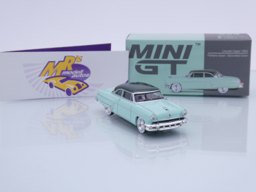 Preview: TSM MINI GT MGT00623-L # Lincoln Capri Coupe Baujahr 1954 LHD " mintgrün-dunkelgrünmetallic ( Parklane Green / Bloomfield Green ) " 1:64