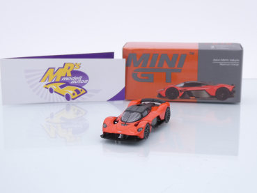 TSM MINI GT MGT00678-L # Aston Martin Valkyrie LHD " orange-carbon ( Maximum Orange ) " 1:64