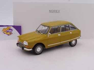 Norev 181670 # Citroen Ami 8 Club Limousine Baujahr 1969 " goldgelb " 1:18