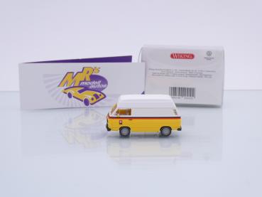 Preview: Wiking 0294 10 # VW T3 Bus Kasten Hochdach Baujahr 1979-92 " PTT Schweizer Post " 1:87