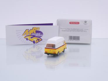 Preview: Wiking 0294 10 # VW T3 Bus Kasten Hochdach Baujahr 1979-92 " PTT Schweizer Post " 1:87