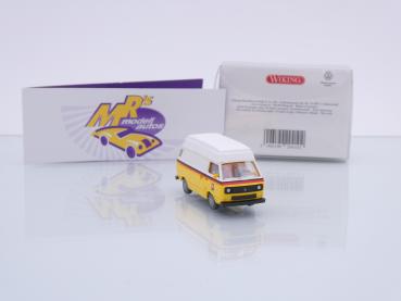 Preview: Wiking 0294 10 # VW T3 Bus Kasten Hochdach Baujahr 1979-92 " PTT Schweizer Post " 1:87