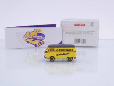 Preview: Wiking 0797 44 # VW T1 Typ 2 Bus Kasten Baujahr 1950-53 " Liebherr Bagger " 1:87