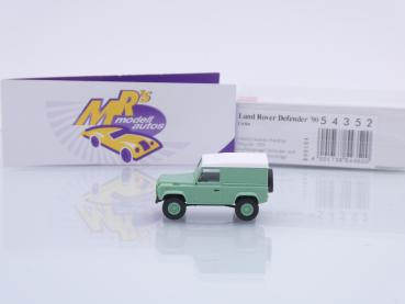 Preview: Busch 54352 # Land Rover Defender '90 in " resedagrün-weiß " 1:87