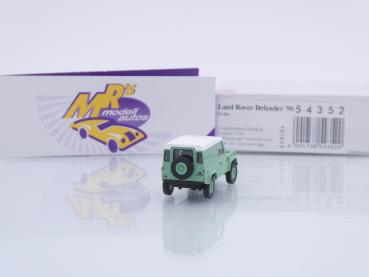 Preview: Busch 54352 # Land Rover Defender '90 in " resedagrün-weiß " 1:87