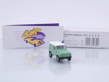 Preview: Busch 54352 # Land Rover Defender '90 in " resedagrün-weiß " 1:87