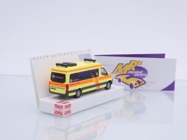 Preview: Busch 52626 # Mercedes-Benz Sprinter lang 2018 " Johanniter Intensivverlegung Niedersachsen " 1:87