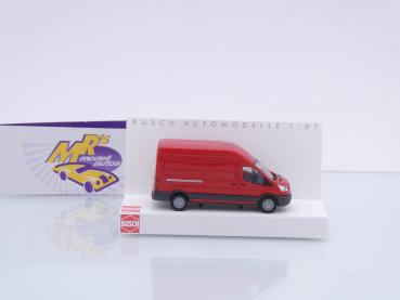 Preview: Busch 54500 # Ford Transit Kastenwagen Baujahr 2014 " rot " 1:87 FORMNEUHEIT