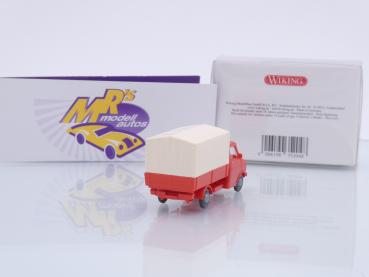 Preview: Wiking 0352 04 # Bedford Pritschen-LKW Baujahr 1969-88 " blutorange " 1:87
