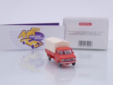 Preview: Wiking 0352 04 # Bedford Pritschen-LKW Baujahr 1969-88 " blutorange " 1:87