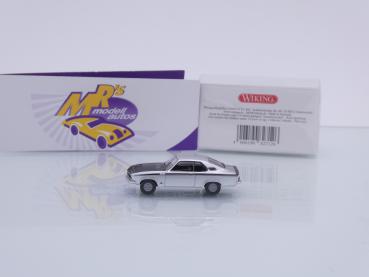 Preview: Wiking 0827 12 # Opel Manta A GT/E Baujahr 1974-75 " silbermetallic-schwarz " 1:87