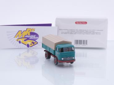 Preview: Wiking 0434 03 # Mercedes-Benz LP 321 Pritschen-LKW Baujahr 1957-69 " grün " 1:87