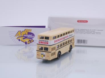 Preview: Wiking 0722 06 # Büssing D2U Doppeldeckerbus 1951-65 " Dortmunder Union " 1:87