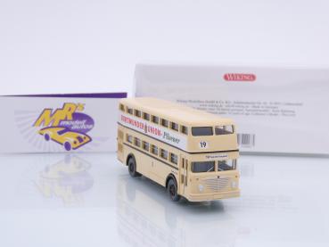 Preview: Wiking 0722 06 # Büssing D2U Doppeldeckerbus 1951-65 " Dortmunder Union " 1:87