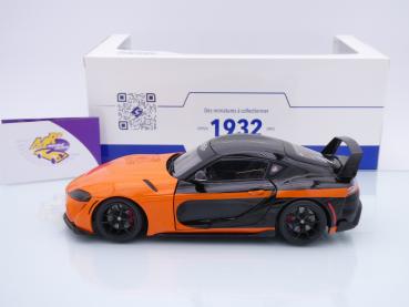 Preview: Solido S1809005 # Toyota GR Supra Streetfighter Baujahr 2024 " orange-schwarz " 1:18