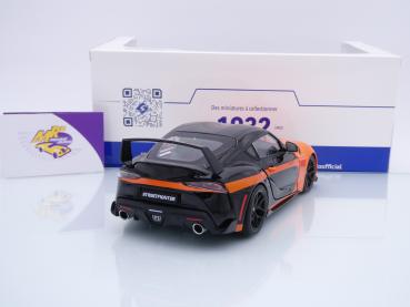 Preview: Solido S1809005 # Toyota GR Supra Streetfighter Baujahr 2024 " orange-schwarz " 1:18