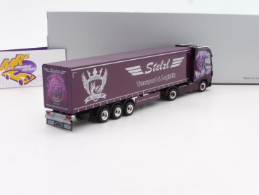 Preview: Herpa 945165 # DAF XF SSC Euro 6 Gardinenplanen-Sattelzug " Stelzl “ 1:87