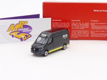 Herpa 096102 # Mercedes Benz Sprinter `18 Kastenwagen " NOX Nachtexpress " 1:87