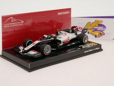 Minichamps 417201750 # Haas VF-20 Abu Dhabi GP 2020 F 1 " Mick Schumacher " 1:43