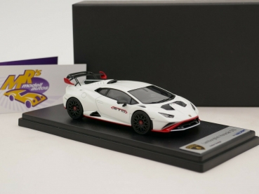 Preview: Look Smart LS523D # Lamborghini Huracan STO Baujahr 2020 " Bianco Monocer " 1:43