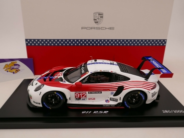 Preview: Spark WAP0210120N0FW # Porsche 911 RSR Nr.912 12h Sebring 2020 " USA " 1:18