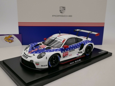 Spark WAP0200130N0FW # Porsche 911 RSR No. 911 " 12h. Sebring Winner 2020 " 1:18