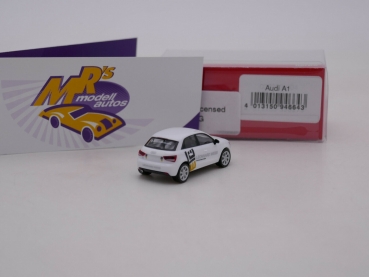 Preview: Herpa 946643 # Audi A1 " Leonhard Weiss / Freude am Bauen erleben " 1:87