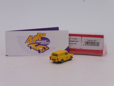 Preview: Herpa 942799 # Trabant 601 Universal Kombi gelb " Deutsche Post " 1:87