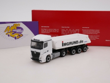 Herpa 313582 # Mercedes Benz Actros Stream Space Kippsattelzug " Imgrund Spedition " 1:87