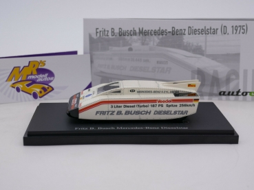 Preview: Autocult 07021 # Friz B. Busch Mercedes-Benz Dieselstar Baujahr 1975 " weiß " 1:43