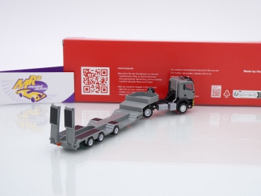 Preview: Herpa 316194 # MAN TGS NN individual 4x4 Allrounder-Sattelzug " grau " 1:87