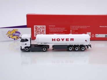 Preview: Herpa 315982 # Iveco S-Way ND Benzintank-Sattelzug " Hoyer (Hamburg) " 1:87
