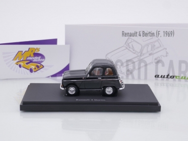 Preview: Autocult 03023 # Renault 4 Bertin Baujahr 1969 " schwarz " 1:43