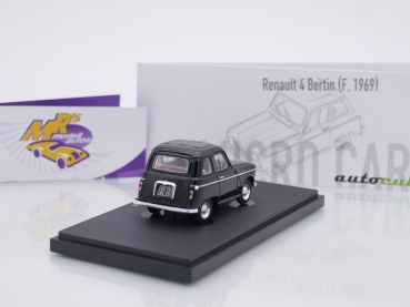 Preview: Autocult 03023 # Renault 4 Bertin Baujahr 1969 " schwarz " 1:43