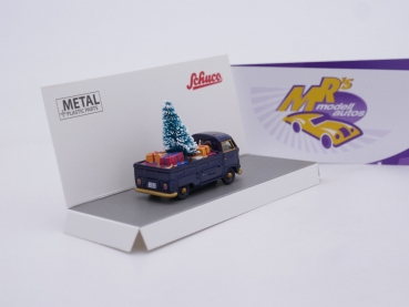 Preview: Schuco 26734 # Volkswagen T1 mit Geschenken und Baum " Christmas Edition 2022 " 1:87 MHI Sondermodell