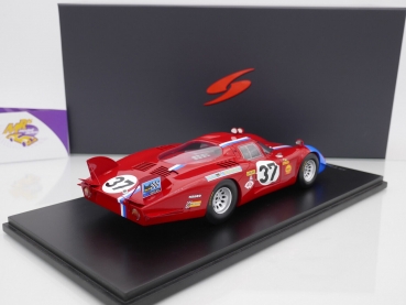 Preview: Spark 18S512 # Alfa Romeo 33/2 Nr.37 24h Le Mans 1968 " Teddy Pilette - Rob Slotemaker - VDS Racing " 1:18