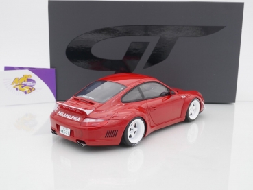 Preview: GT Spirit GT874 # Porsche 911 (997) RWB Aka Philadelphia Baujahr 2021 " Rauh-Welt - rot-weiß " 1:18