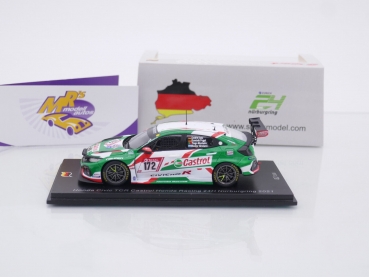 Preview: Spark SG770 # Honda Civic TCR 24h Nürburgring 2021 " Honda Castrol Racing " 1:43