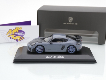 Preview: Spark WAP0200010NGT4 # Porsche 718 Cayman GT4 RS Baujahr 2022 " artktikgrau-carbon " 1:43