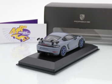 Preview: Spark WAP0200010NGT4 # Porsche 718 Cayman GT4 RS Baujahr 2022 " artktikgrau-carbon " 1:43