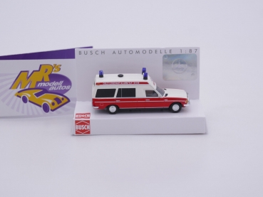 Preview: Busch 52214 # Mercedes-Benz VF 123 Miesen weiß-rot " Ambulanz Norwegen (Oslo) " 1:87