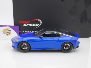 Preview: Top Speed TS0437 # Nissan Z Performance Coupe Baujahr 2023 " blaumetallic-schwarz (Seiran Blue / Black) " 1:18